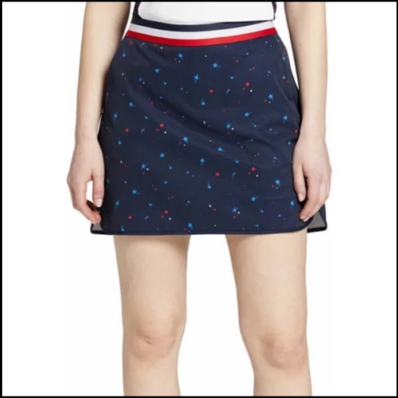 Lady Hagan Pull On Athletic Golf Skort​ Skirt Stars Red White Blue Size XL - NWT - Picture 1 of 15